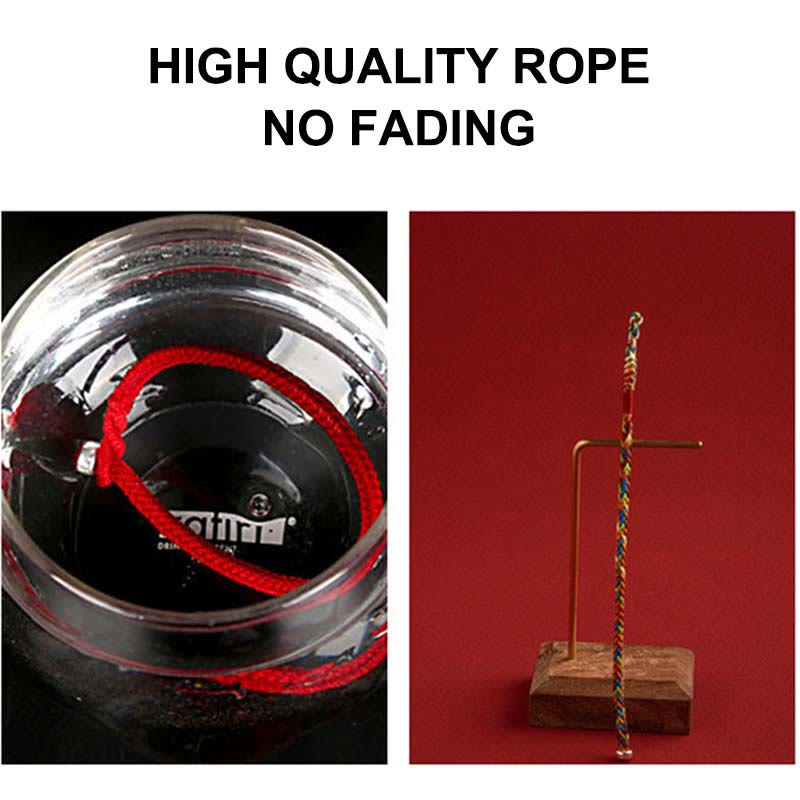 Buddha Stones "Niech będziesz zdrowy i szczęśliwy" Bransoletka na szczęście wielokolorowa