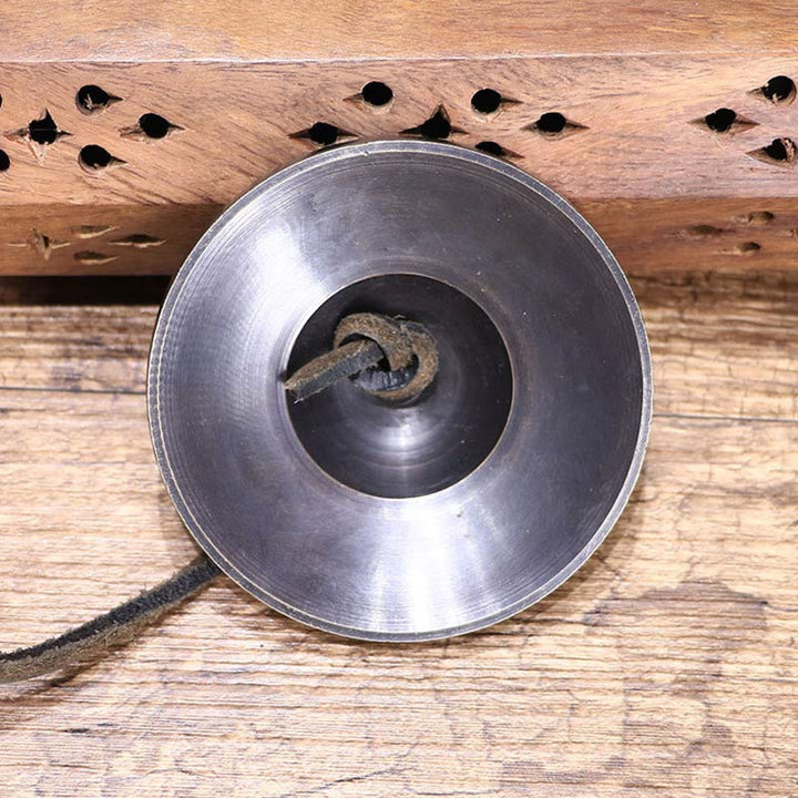 Buddha Stones Tybetański Dzwon Tingsha Miedziana Dekoracja Szczęścia Z Torbą