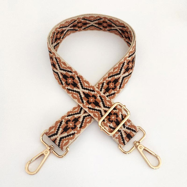 Wielokolorowe haftowane paski do toreb na ramię