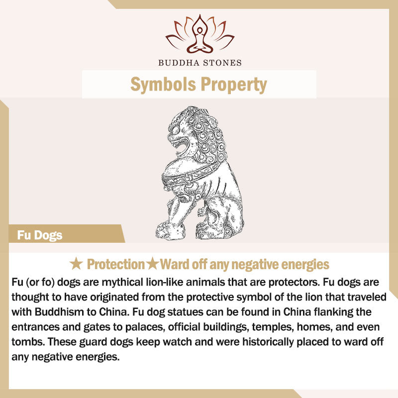 Buddha Stones Mała Para Lwów Fu Foo Psy Odpędzają Zło Ochrona Dekoracja Żywicy Domowej