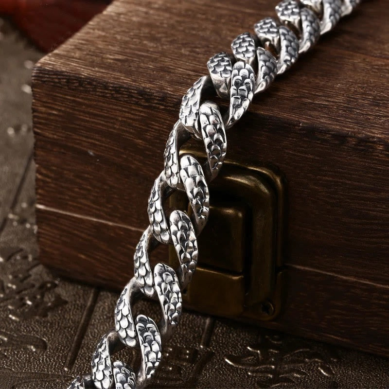 Bransoletka ochronna z grawerowanym wzorem skalnym smoka z Buddha Stones