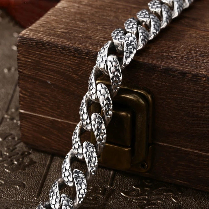 Bransoletka ochronna z grawerowanym wzorem skalnym smoka z Buddha Stones