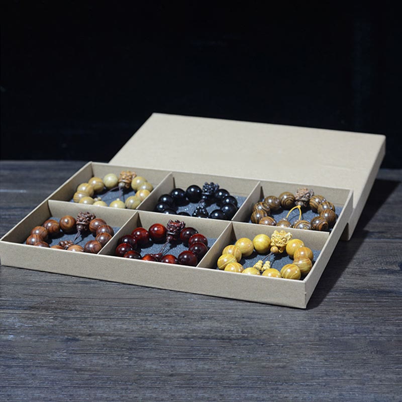 Buddha Stones, palisander, zielone drzewo sandałowe, małe liście, czerwone drzewo sandałowe, rzeźbiony smok, bransoletka ochronna