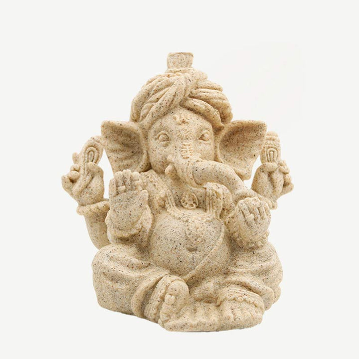 Ganesh Ganpati Słonia Statua Błogosławieństwo Ochrona Dekoracja Domu