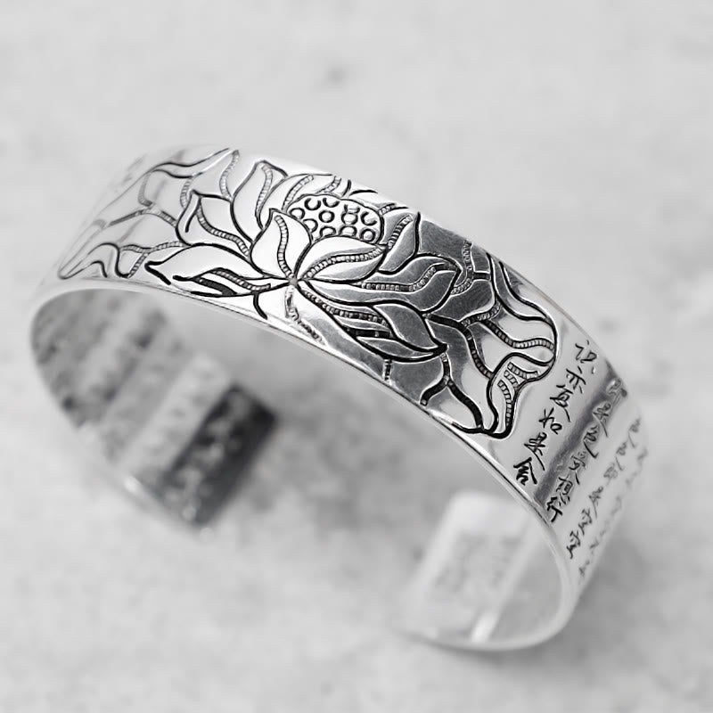 Bransoletka szczęścia z Buddha Stones z lotosu i białej miedzi