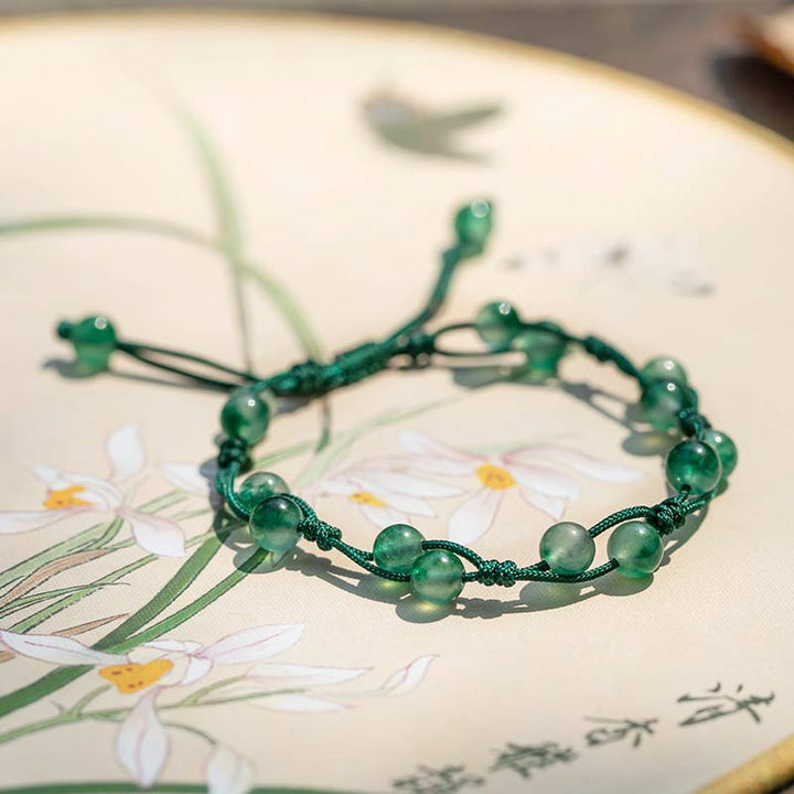 Bransoletka Buddha Stones Red Agat Moss Agat Cinnabar Calm