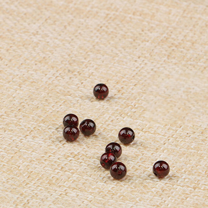 Bransoletka Buddha Stones Naturalny Granat Truskawkowy Kwarc Spokojny