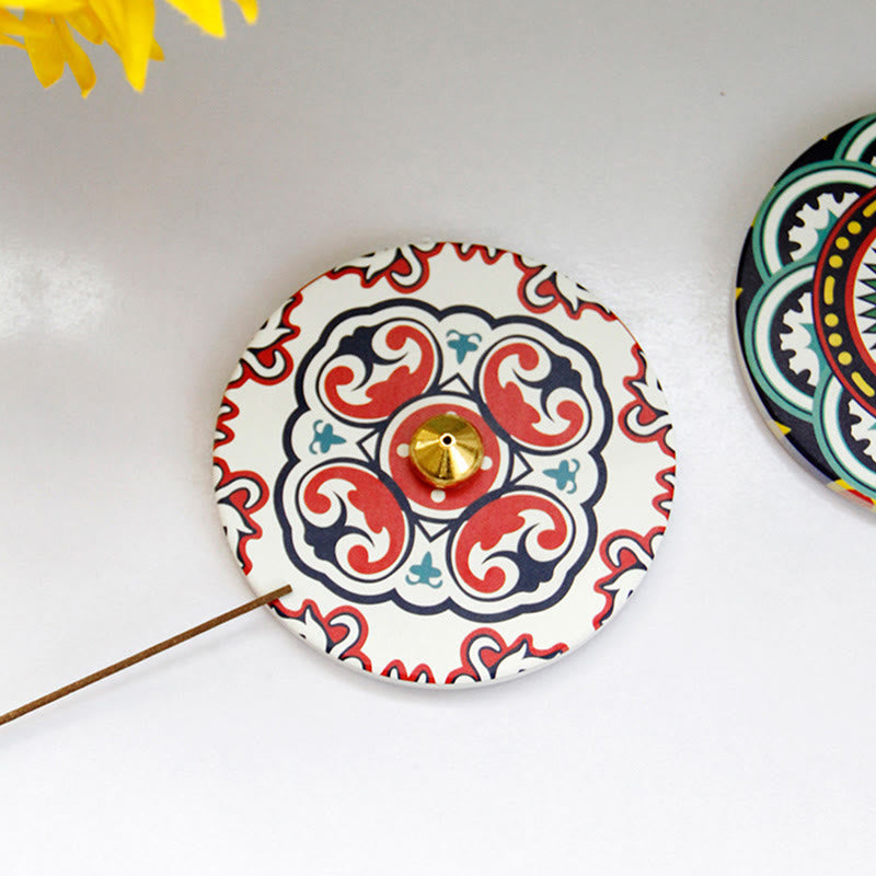 Buddha Stones Kolorowy Wzór Ceramiczny Błogosławieństwo Pałeczka Kadzidełka