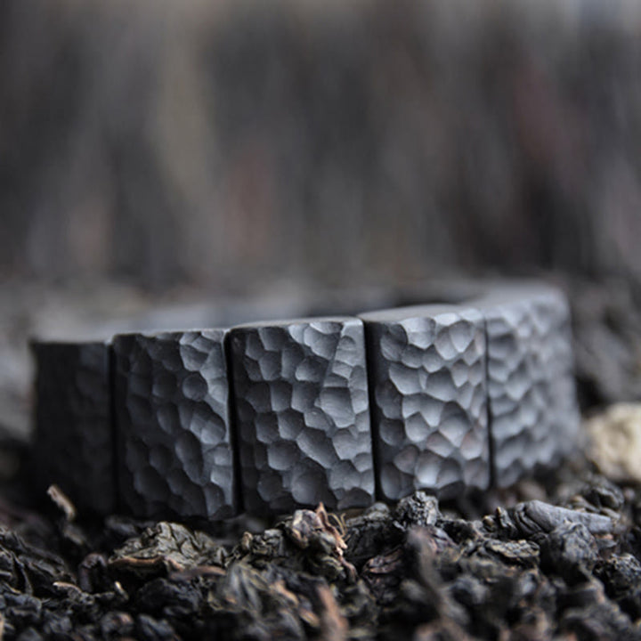 Bransoletka Buddha Stones Vintage Ebony Wood Texture Peace Couple