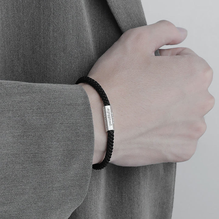 Bransoletka pleciona ze sznurka Siedem grzechów głównych Siedem cnót