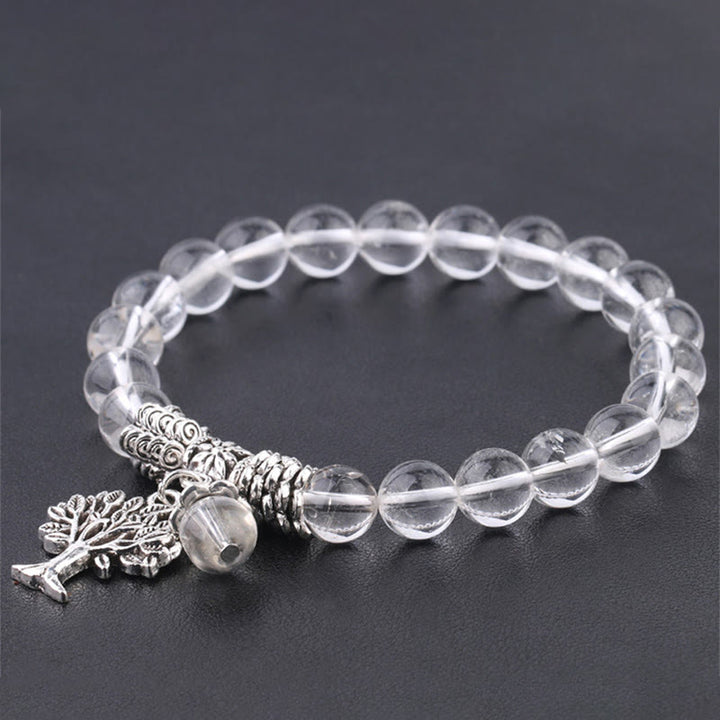 Buddha Stones Naturalne Kamień Szlachetny Drzewo Życia Szczęśliwy Talizman Bransoletka Elastyczna