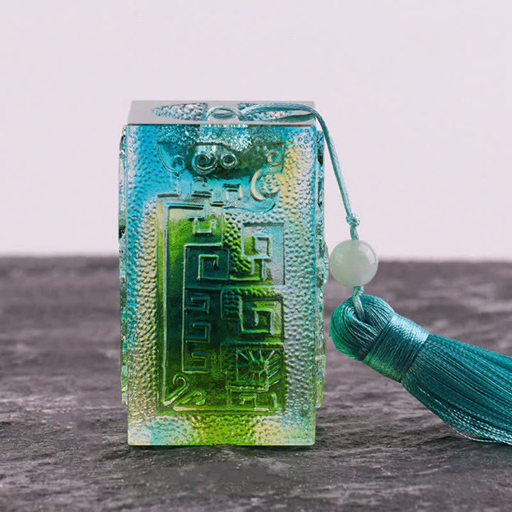 Feng Shui ręcznie robiony kryształowy element sztuki Liuli dekoracja domowego biura