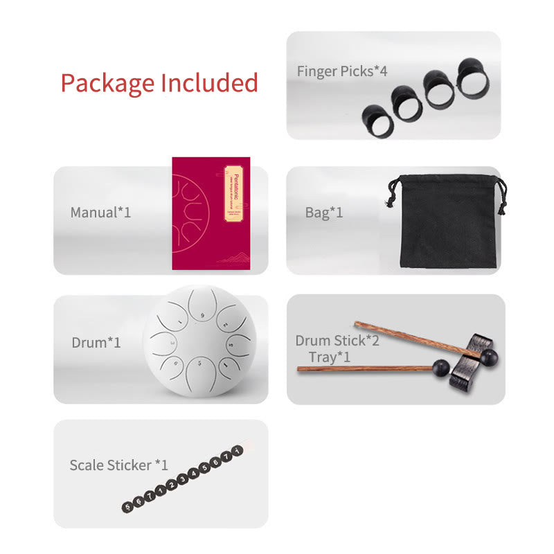 Buddha Stones językowy ze stali Dźwięk uzdrawiający Medytacja Joga Zestaw perkusyjny Lotus 11 nut 6 cali