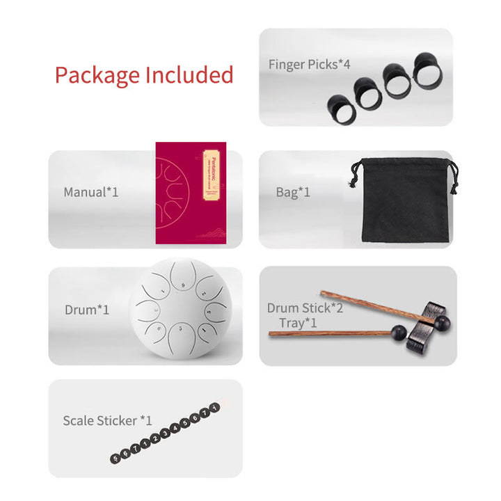 Buddha Stones językowy ze stali Dźwięk uzdrawiający Medytacja Joga Zestaw perkusyjny Lotus 11 nut 6 cali