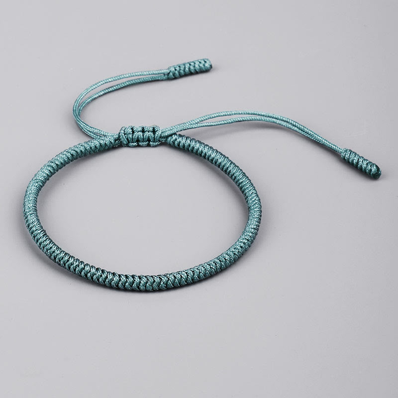 Buddha Stones Tybetańskie 3 sztuki King Kong Knot Ręcznie Robiony Amulet Bransoletka Siłowa