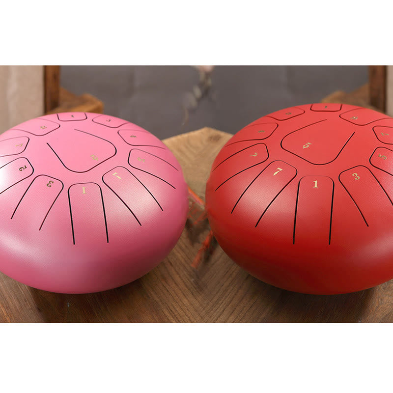 Buddha Stones stalowy językowy Dźwięk uzdrawiający uważność medytacja joga zestaw perkusyjny 11 nut 8 cali - image 23