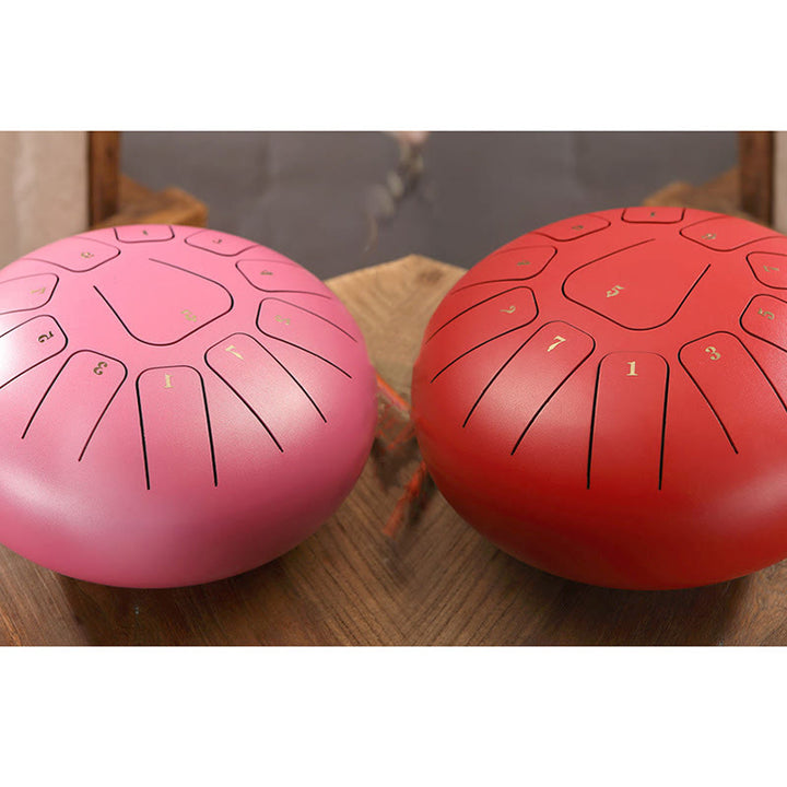 Buddha Stones stalowy językowy Dźwięk uzdrawiający uważność medytacja joga zestaw perkusyjny 11 nut 8 cali - image 23