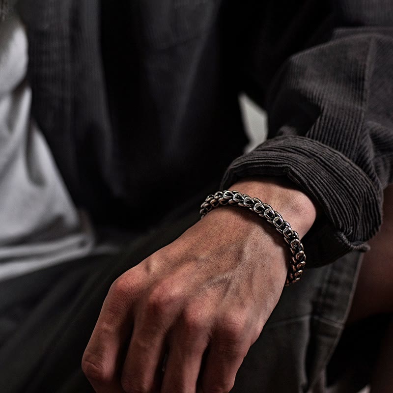 Bransoletka z Buddha Stones Retro Dragon Scale Pattern Success Strength