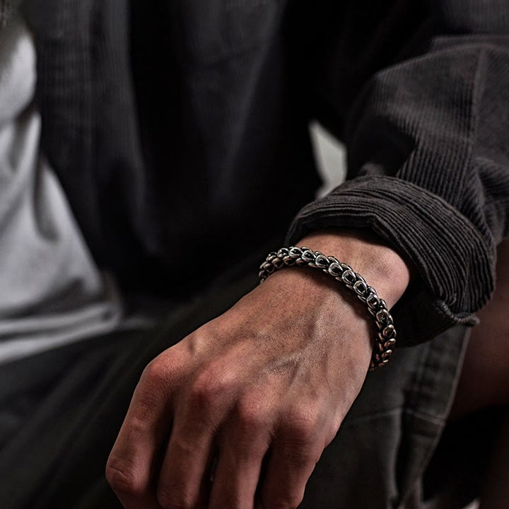 Bransoletka z Buddha Stones Retro Dragon Scale Pattern Success Strength