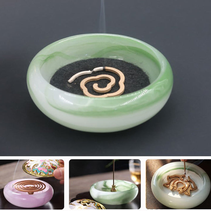 Buddha Stones Dziewięcioogoniasty Lis Liuli Kryształ Uzdrawiający Medytacja Kadzidło Palnik