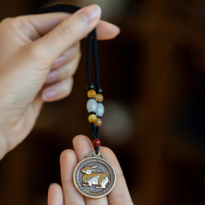 12 chińskich znaków zodiaku błogosławieństwo bogactwa naszyjnik wisiorki - image 3