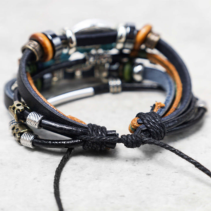 Bransoletka oczyszczająca oko Buddha Stones z turkusem tybetańskim