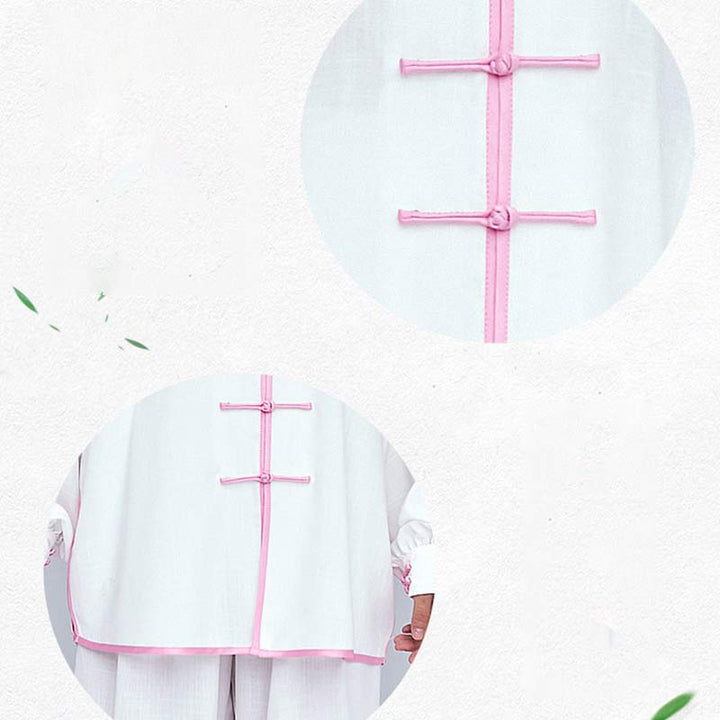 Buddha Stones Medytacja Zen Modlitwa Duchowa Tai Chi Qigong Praktyka Unisex Haft Odzież Zestaw - image 18