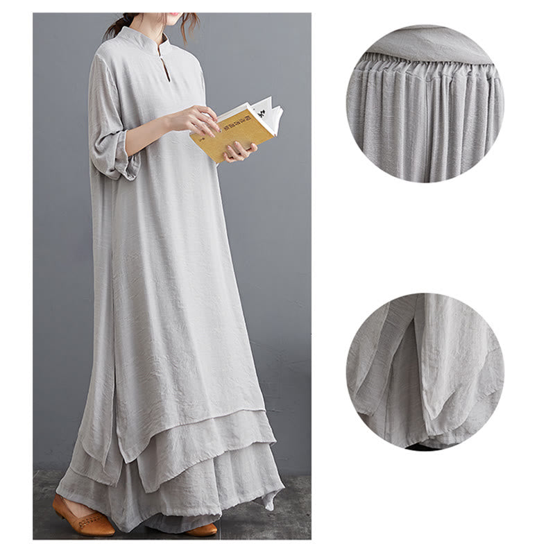 Buddha Stones Prosty wzór Medytacja Modlitwa Duchowa Praktyka Zen Joga Odzież Zestaw damski