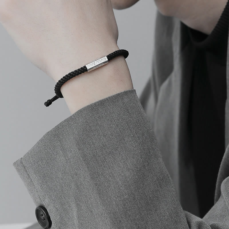 Bransoletka pleciona ze sznurka Siedem grzechów głównych Siedem cnót