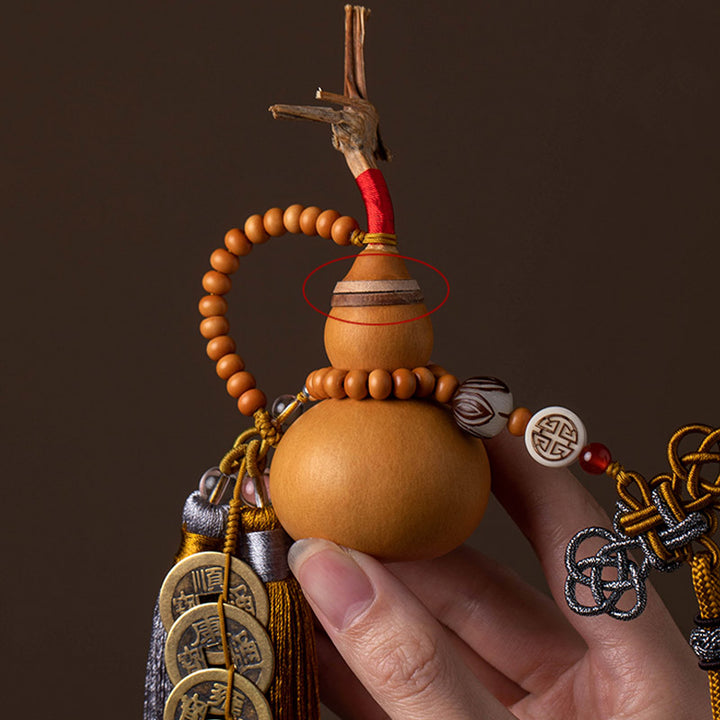 Buddha Stones Feng Shui Monety Tykwa Chiński Węzeł Szczęśliwe Monety Pięć Cesarskich Pieniędzy Bogactwo Frędzle Dekoracja