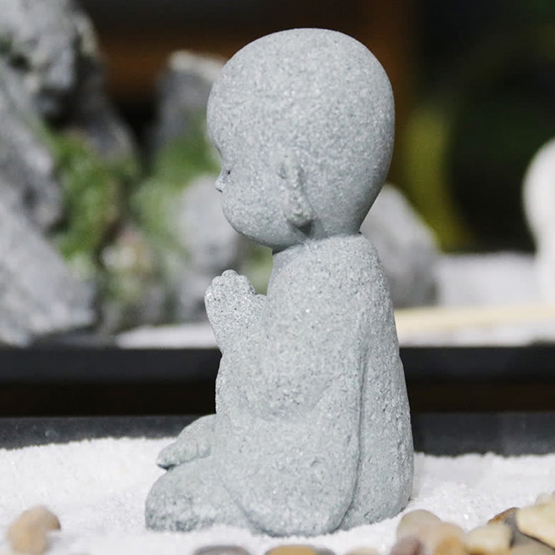 Buddha Stones Medytacja Modlitwa Statua Buddy Współczucie Dekoracja Domu