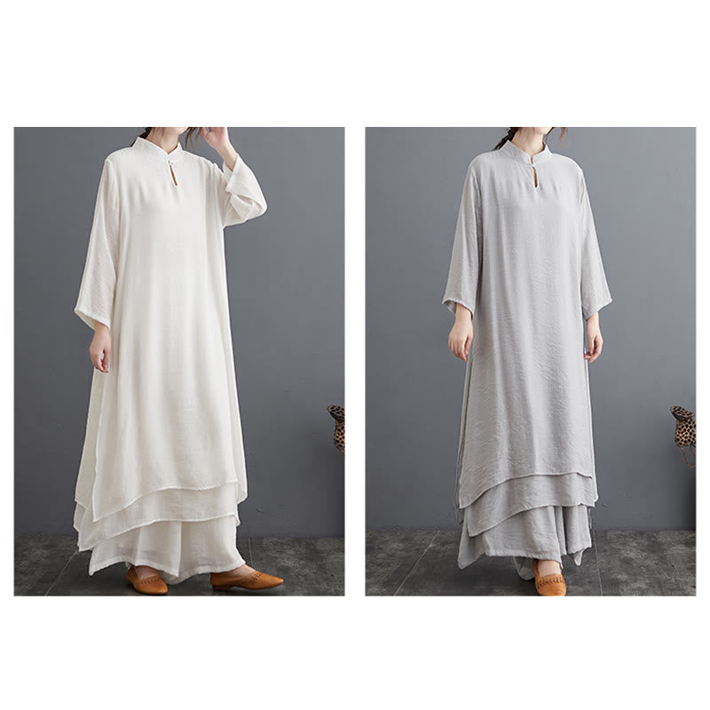 Buddha Stones Prosty wzór Medytacja Modlitwa Duchowa Praktyka Zen Joga Odzież Zestaw damski