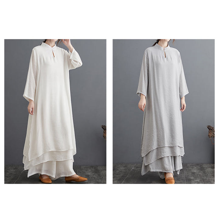 Buddha Stones Prosty wzór Medytacja Modlitwa Duchowa Praktyka Zen Joga Odzież Zestaw damski