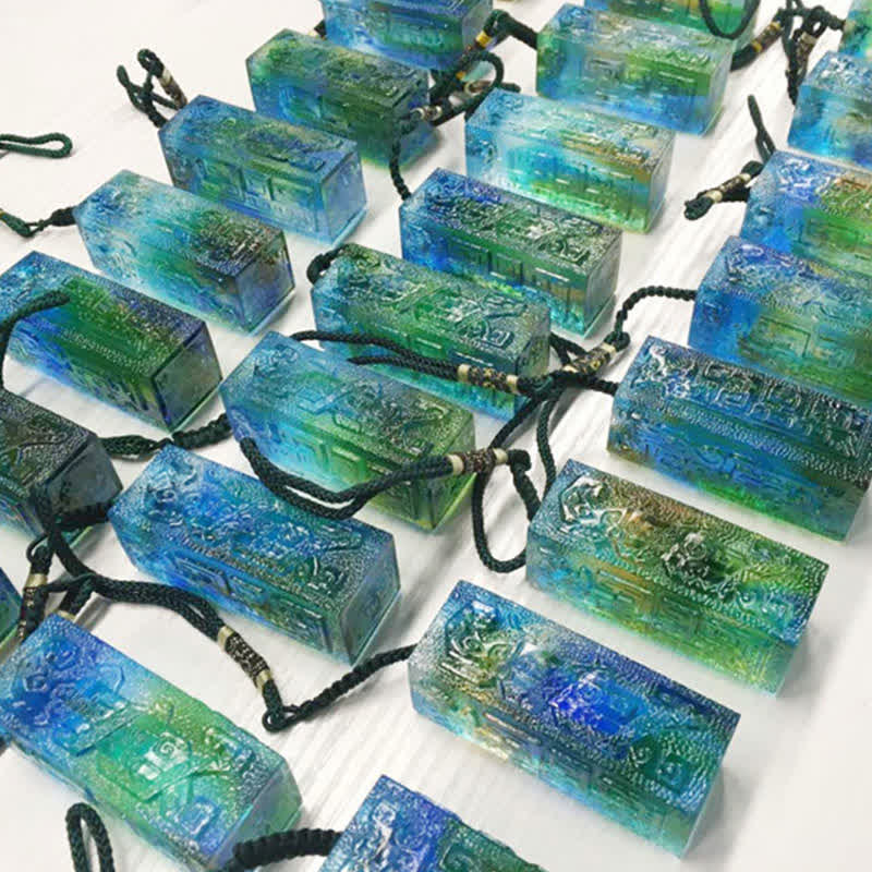 Feng Shui ręcznie robiony kryształowy element sztuki Liuli dekoracja domowego biura