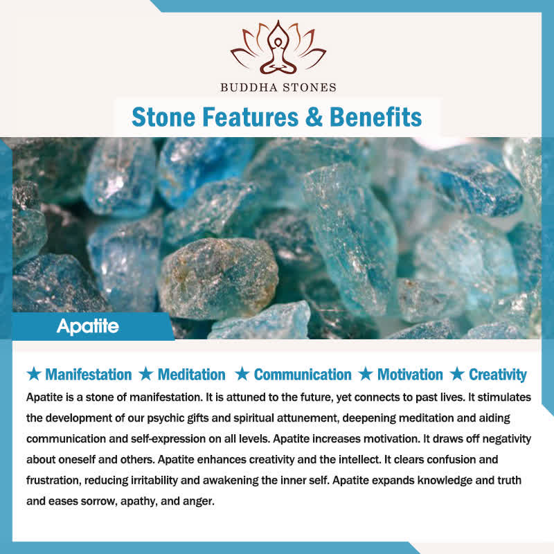 Buddha Stones 108 Mala Koraliki Apatyt Czerwony Kamień Lotos Medytacja Modlitwa Bransoletka Koraliki