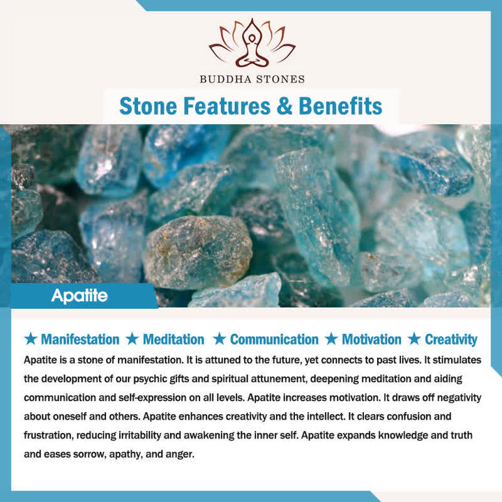 Buddha Stones 108 Mala Koraliki Apatyt Czerwony Kamień Lotos Medytacja Modlitwa Bransoletka Koraliki