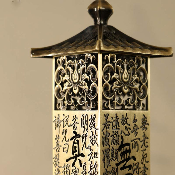 Heart Sutra Alloy Kadzidełko Uzdrawiająca dekoracja domu Kadzielnica