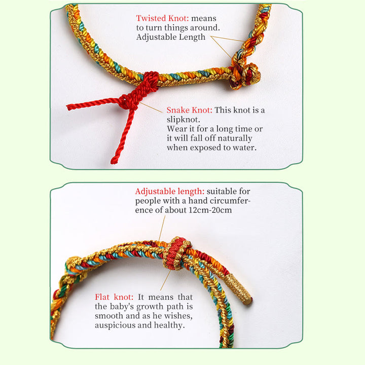 Buddha Stones 925 Srebro Sterling Festiwal Smoczych Łodzi Fu Charakter Zongzi Wzór Szczęścia Ręcznie Robione Wielokolorowe Dziecko Dorosły Bransoletka