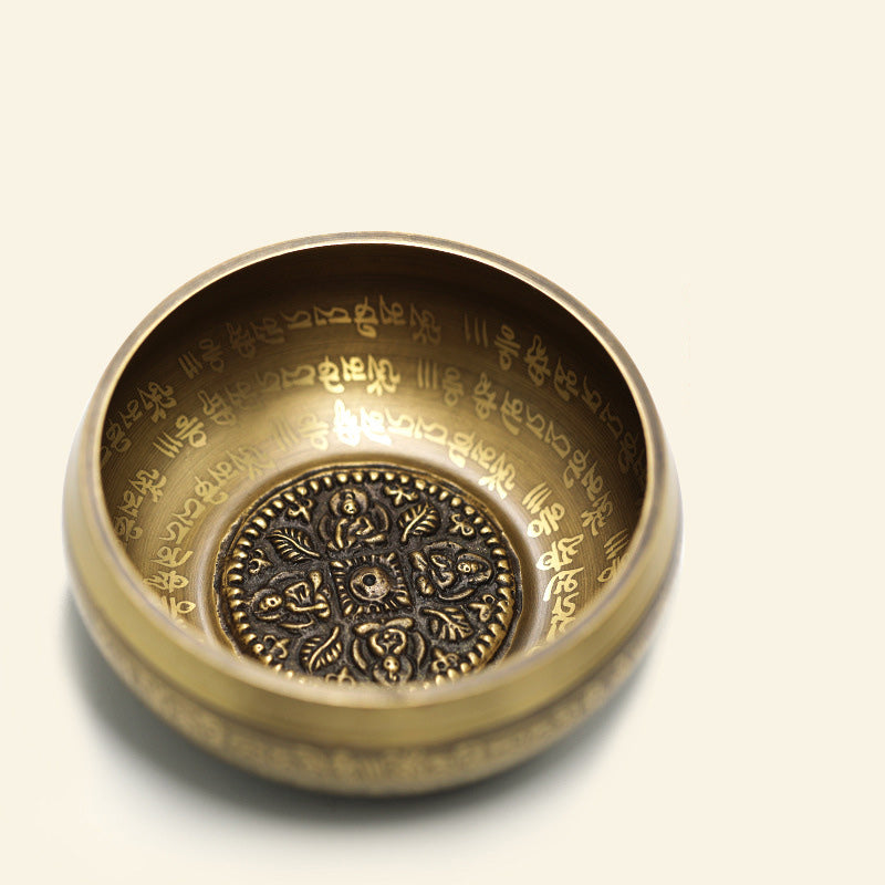 Buddha Stones Tybetańska misa dźwiękowa ręcznie robiona do jogi, uważności i medytacji, zestaw mis śpiewających