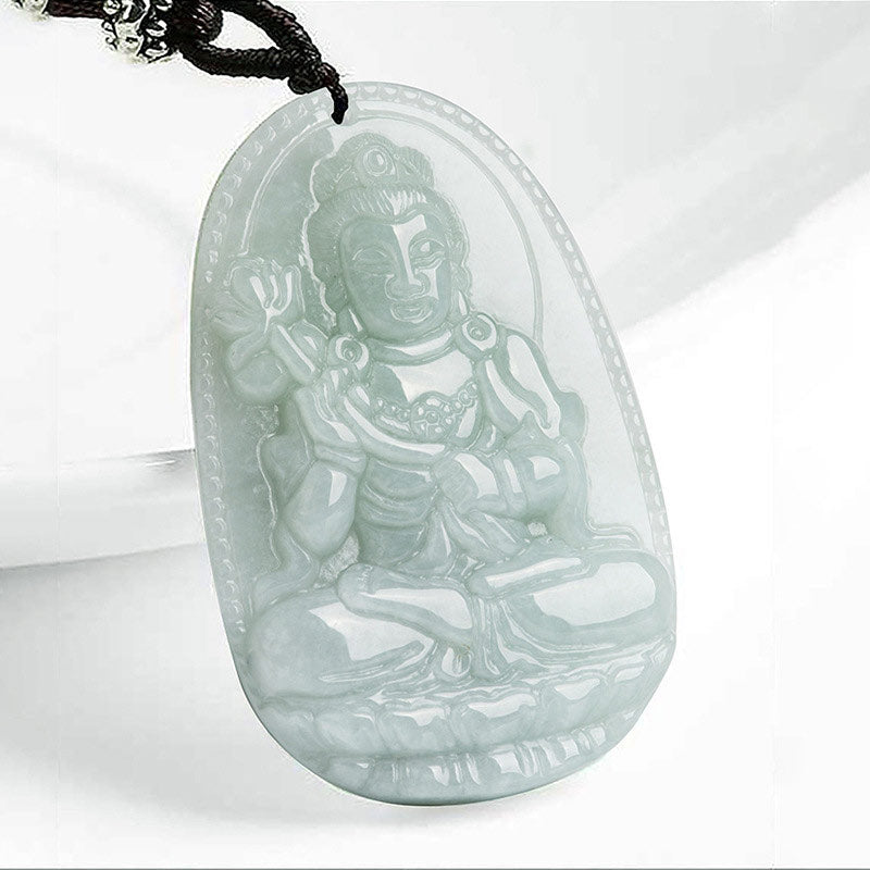 Buddha Stones Chiński Zodiak Natal Budda Jadeit Bogactwo Dobrobyt Naszyjnik Wisiorek - Koń - image 11