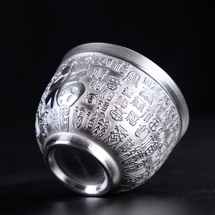 Buddha Stones Fu Charakter Smok Feniks Koń Ryba Koi Ceramiczny Filiżanka Kung Fu Filiżanka do herbaty