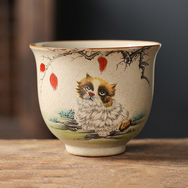 Buddha Stones 12 Chińskie Zodiak Ceramiczny Filiżanka Kung Fu Filiżanka do Herbaty 130ml