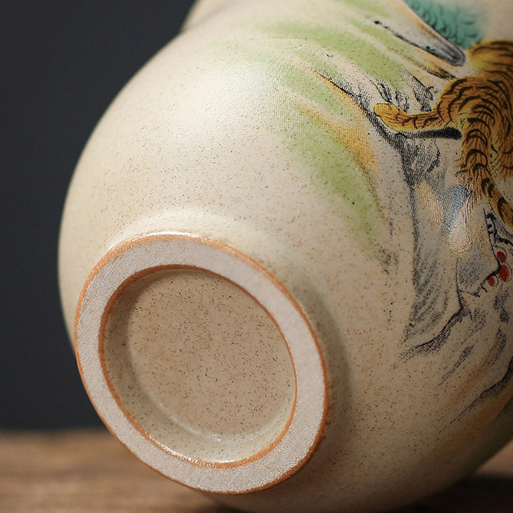 Buddha Stones 12 Chińskie Zodiak Ceramiczny Filiżanka Kung Fu Filiżanka do Herbaty 130ml