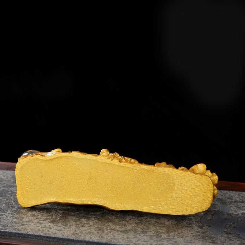 Buddha Stones Rok Smoka Zmieniający Kolor Żywicy Koń Szczęście Herbata Domowa Figurka Dekoracja