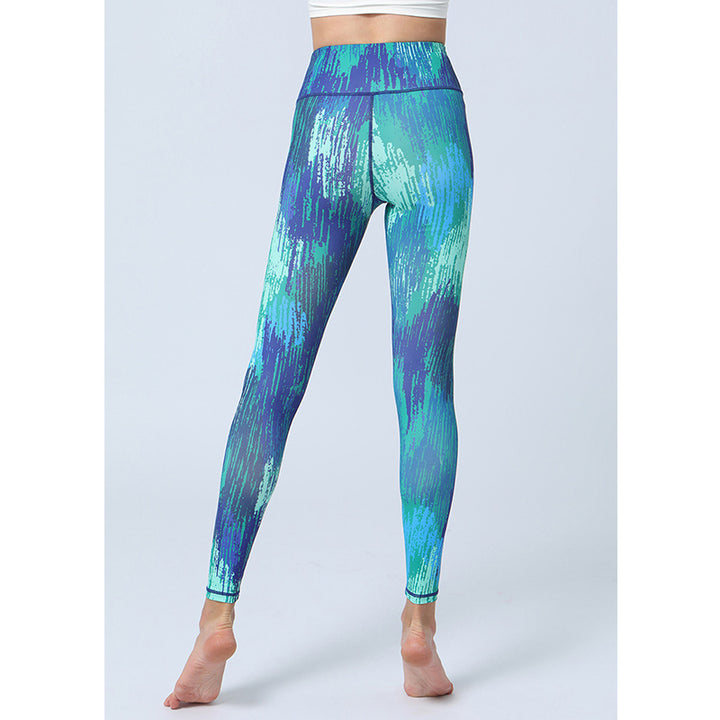 Spodnie do jogi z nadrukiem Buddha Stones , legginsy sportowe, fitness, joga, damskie, z wysokim stanem - image 9
