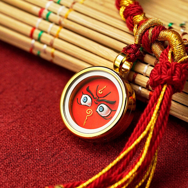 Buddha Stones Ręcznie Robione Tybetańskie Pięć Bogów Bogactwa Smocza Łuska Szczęścia Bransoletka Warkocz