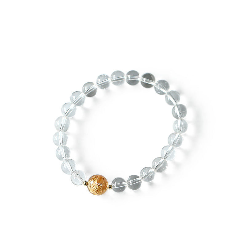 Buddha Stones Naturalny Czarny Obsydian Biały Kryształ Czarny Onyks Smok Siła Bransoletka