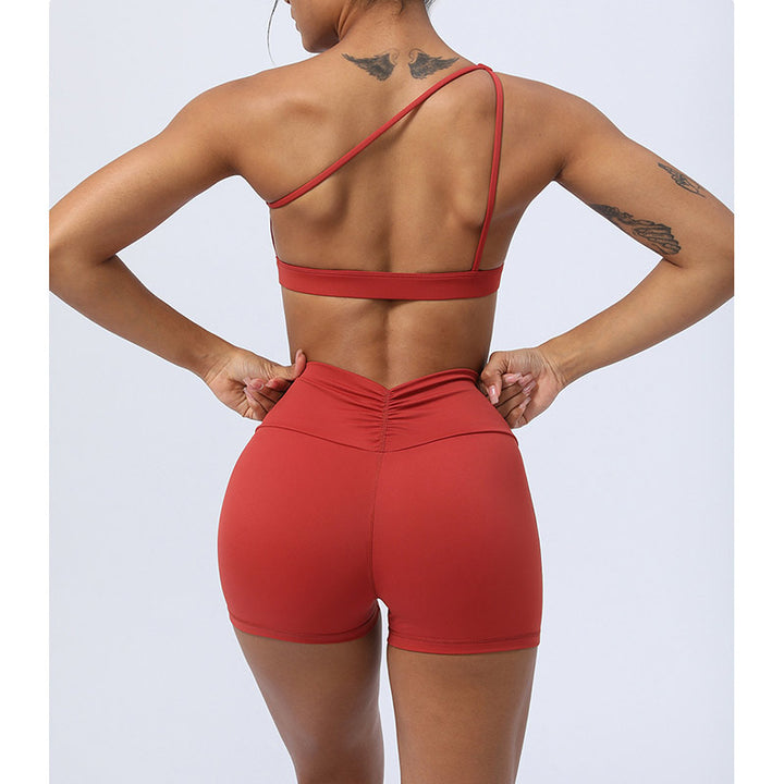 Buddha Stones 2 szt. bez pleców asymetryczny projekt top biustonosz spodenki legginsy spodnie fitness joga strój zestaw - image 10