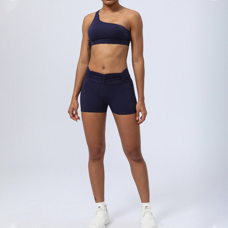 Buddha Stones 2 szt. bez pleców asymetryczny projekt top biustonosz spodenki legginsy spodnie fitness joga strój zestaw - image 27