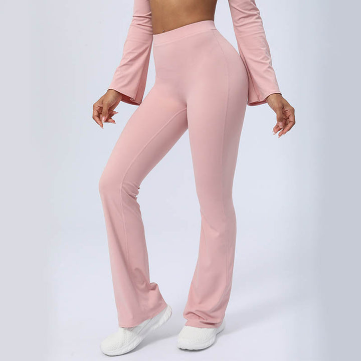 Buddha Stones Długi rękaw Biustonosz z odkrytymi plecami i ramiączkami Spodnie rozszerzane Fitness Joga Strój - image 35